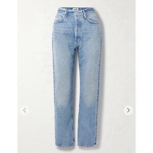 Agolde Pinch Waist High Rise Straight Jeans